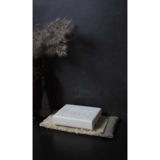 Loofah 2 in 1, Schwamm und Halter für feste Reinigungsmittel