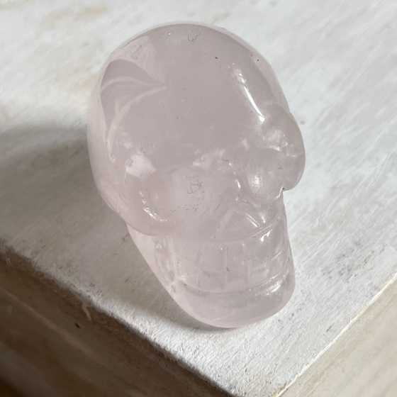 Crâne sculpté Quartz rose