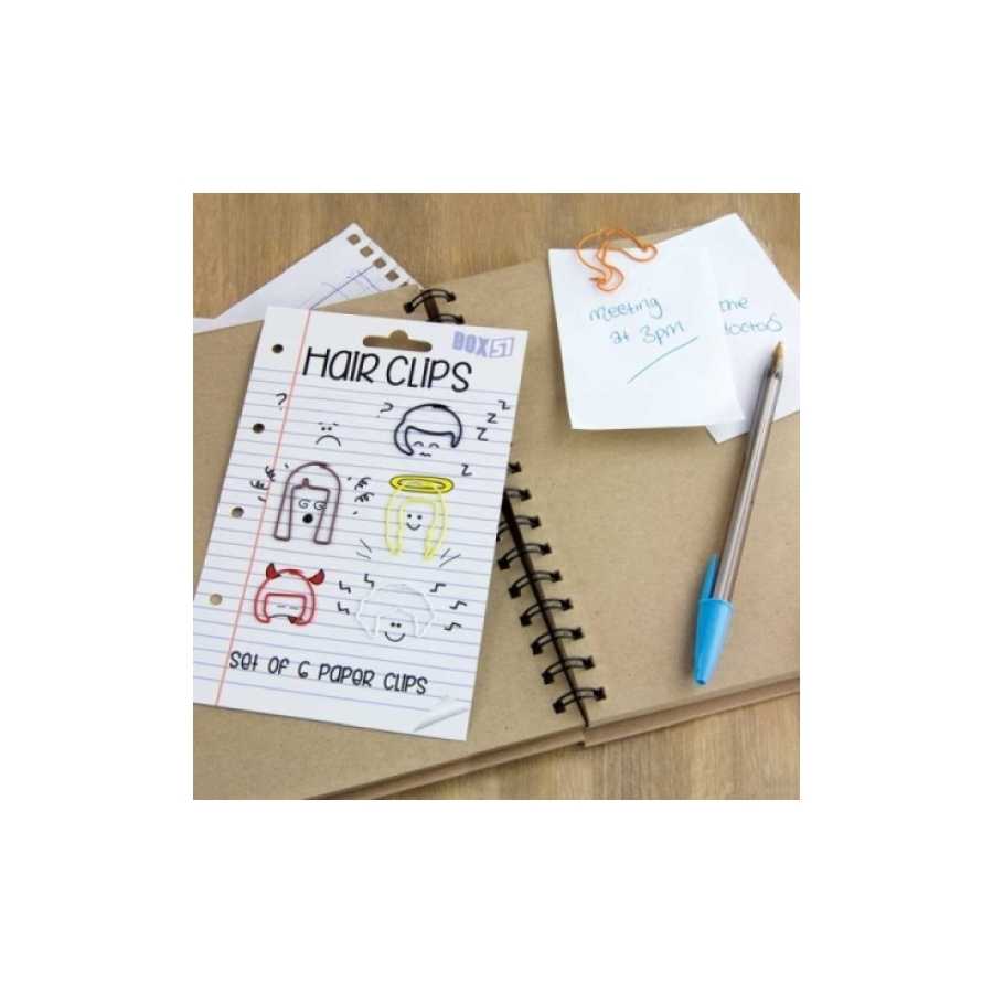 Set de 6 trombones "Cheveux"