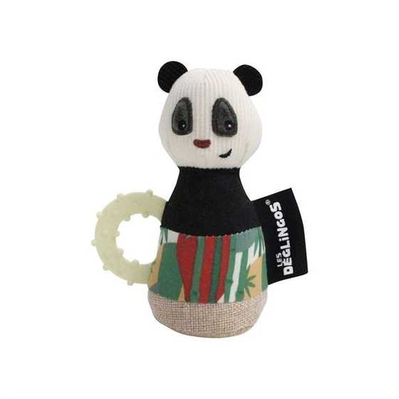 Hochet maracas Rototos le panda - Les Déglingos, maternage, bébé, cadeau, Boutique, Fribourg, Suisse
