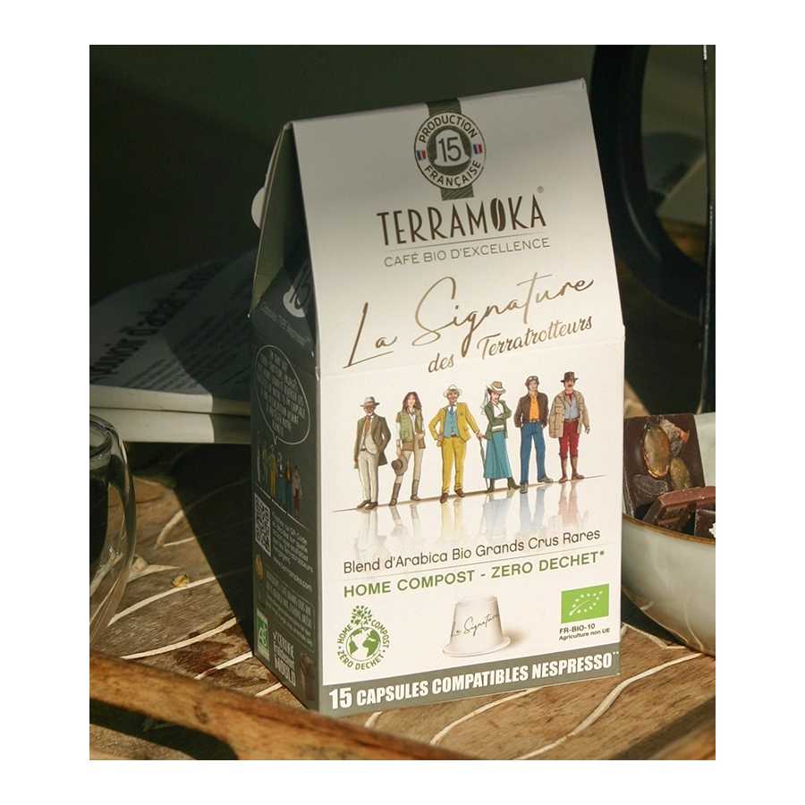 La Signature des Terratrotteurs Café Bio 15 Capsules Biodégradables - Terramoka