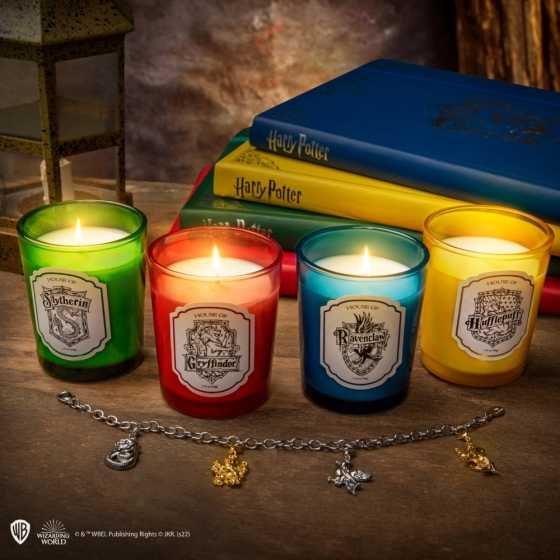 Set de 4 Bougies Parfumées Poudlard avec Bracelet à Charms - Harry Potter