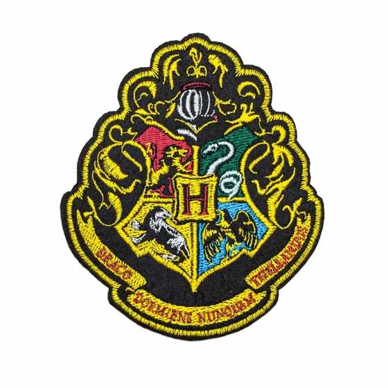 6er-Set Deluxe Hogwarts-Häuser und Heiligtümer des Todes Aufnäher - Harry Potter