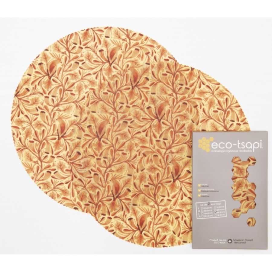 Bienenwachspackung LARGE rund ø 33 cm (2 Stück) - Eco-Tsapi