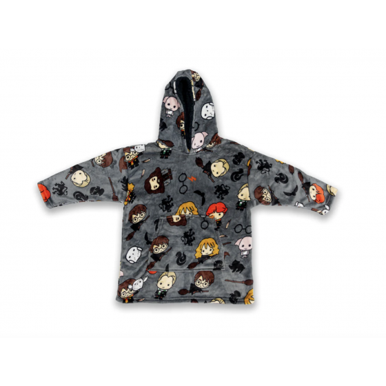 Sweat à capuche surdimensionné Harry Potter Hogwarts Chibi Characters Kids Snuggle
