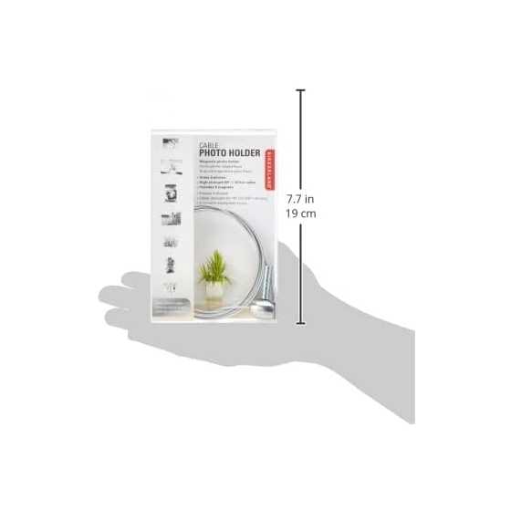 Porte-cartes photo argenté avec aimants