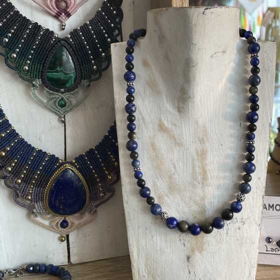 Collier tour de cou Lapis Lazuli