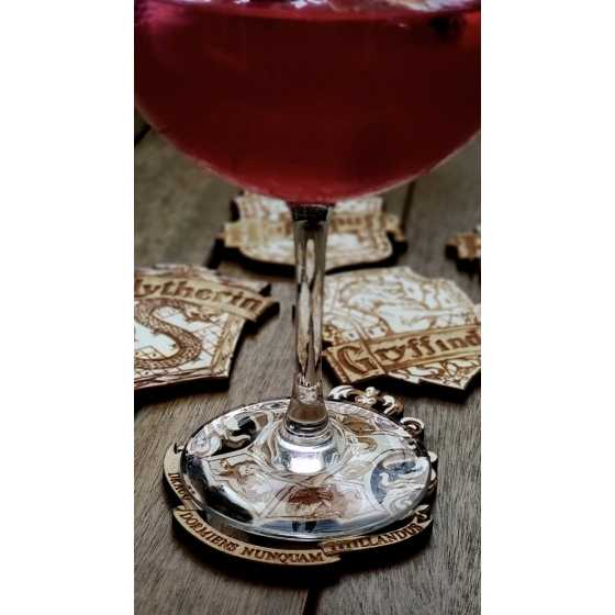 Sous-verres en bois Hogwarts - Harry Potter
