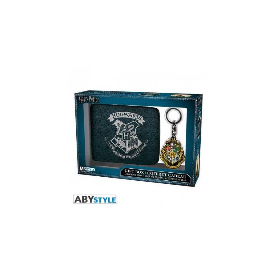 Geschenkpaket Harry Potter - Geldbörse + Schlüsselanhänger "Hogwarts"
