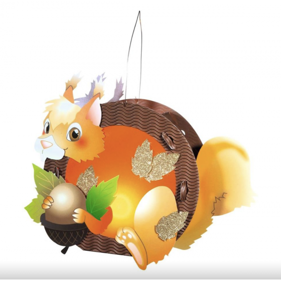 Folia Laternen-Bastelset Eichhörnchen