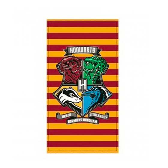 Serviette de bain Hogwarts colorée - Harry Potter