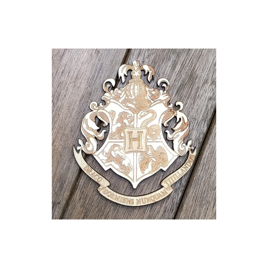 Sous-verres en bois Hogwarts - Harry Potter