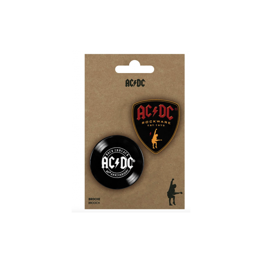 Lot de 2 Broches AC/DC - Anniversary