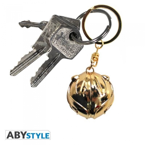 Porte-clés 3d métal - vif d'or - Harry Potter