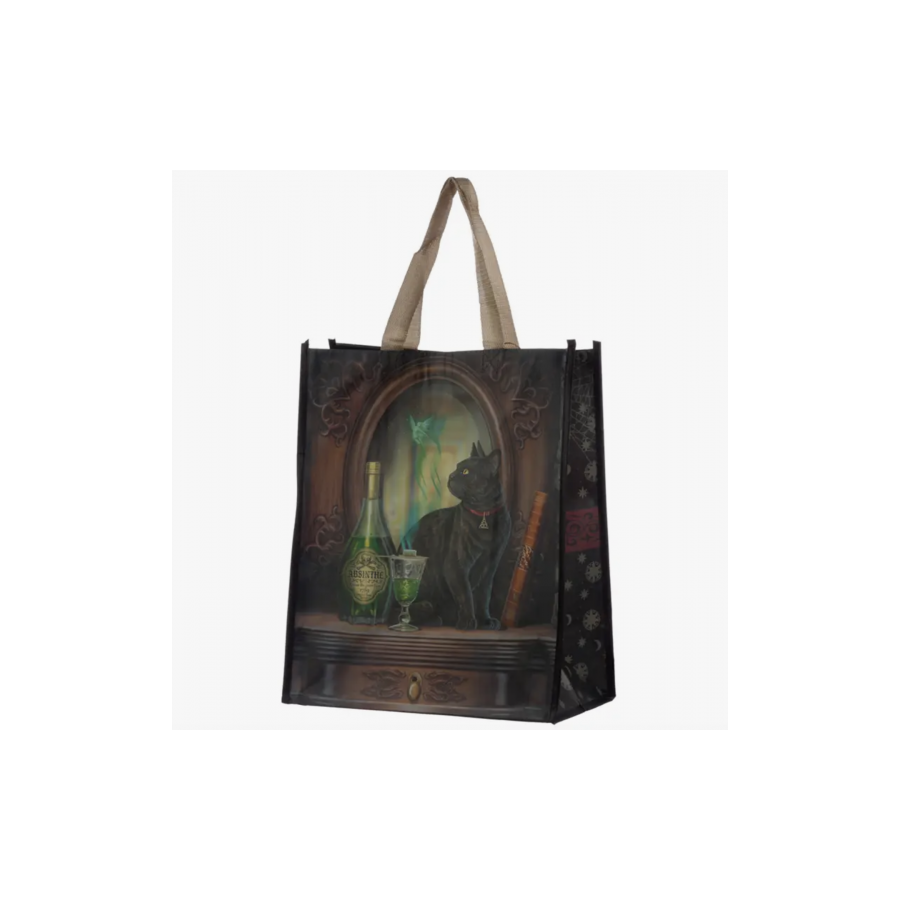 Sac à provisions réutilisable Lisa Parker Absinthe Cat