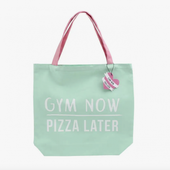 Sac fourre-tout Gym Now Pizza Later