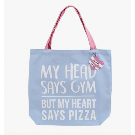 Sac fourre-tout Heart Says Pizza