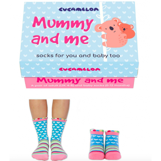 Coffret cadeau chaussettes "maman et moi"