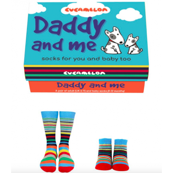 Coffret cadeau chaussettes "papa et moi"
