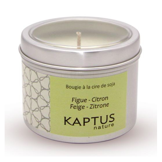 Figue-Citron - Bougie à la cire de soja - Collection Voyage - Kaptus Nature