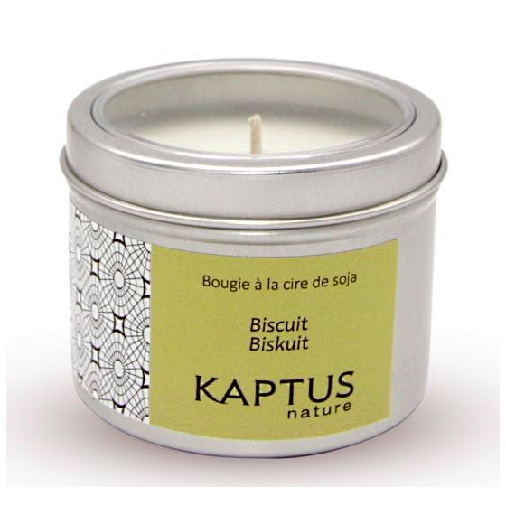 Biscuit - Bougie à la cire de soja - Collection Voyage - Kaptus Nature