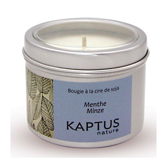 Menthe - Bougie à la cire de soja - Collection Voyage - Kaptus Nature