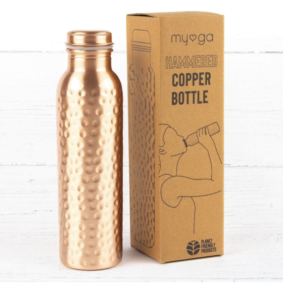 Flasche aus gehämmertem Kupfer - Myga
