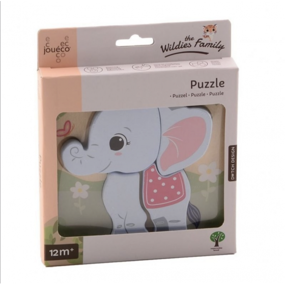 Puzzle The Wildies Family Elephant - Jouéco