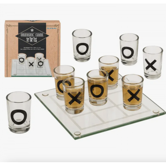 Jeu à boire en verre, Tic Tac Toe avec 9 verres