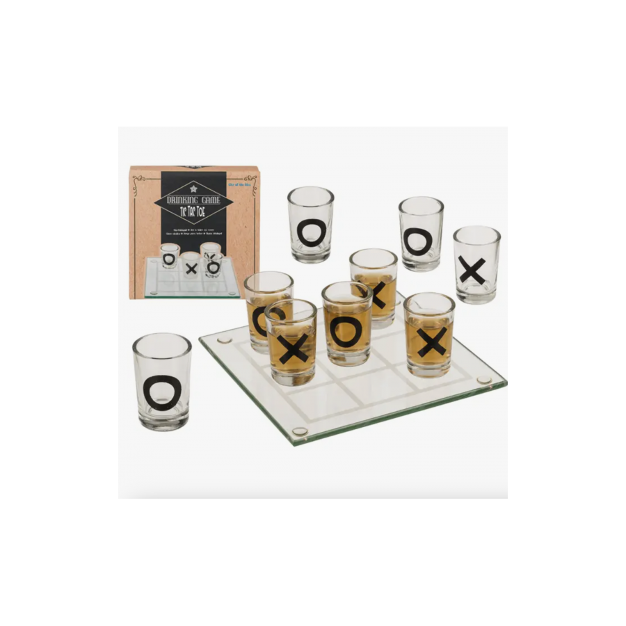 Jeu à boire en verre, Tic Tac Toe avec 9 verres