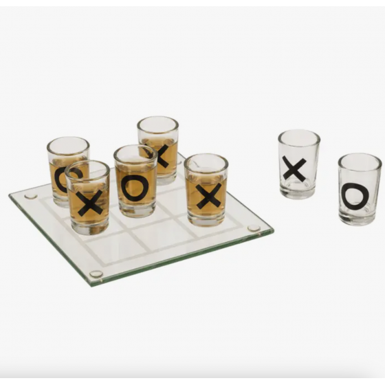 Jeu à boire en verre, Tic Tac Toe avec 9 verres