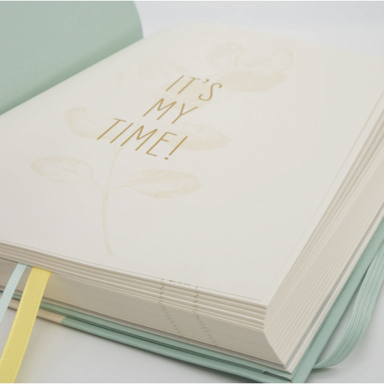 Bullet Journal, oiseau vert avec autocollants - Pepa Lani