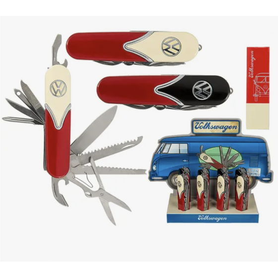 Taschenmesser aus Metall im VW-Stil