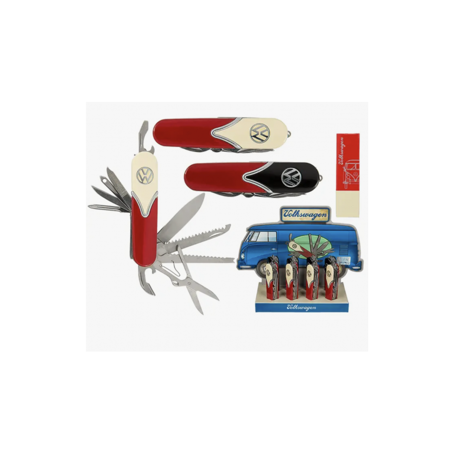 Taschenmesser aus Metall im VW-Stil