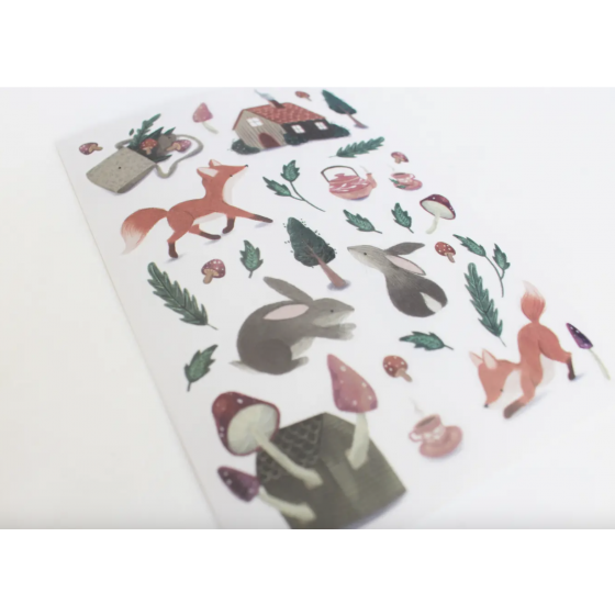 Autocollants à frotter - Woodland - Nikki Dotti
