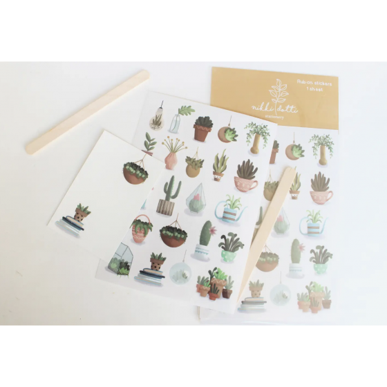 Autocollants à frotter -...