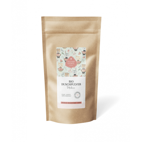 Poudre de douche bio Enfants Melon Refill 250g - Eliah Sahil