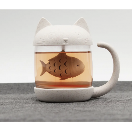 Tasse à thé avec infuseur "Chat"