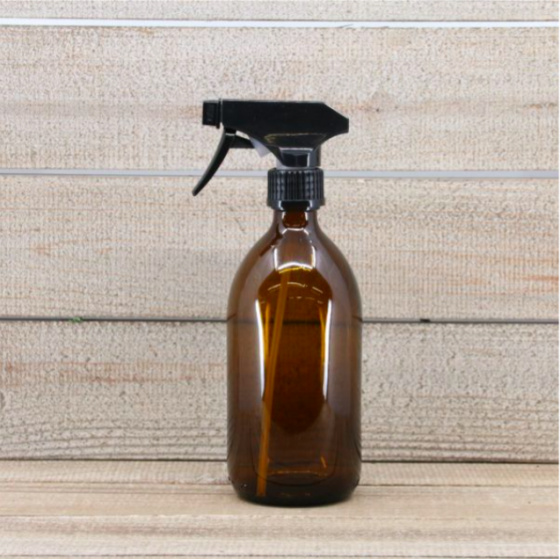 Vaporisateur spray en verre ambré 500 ml