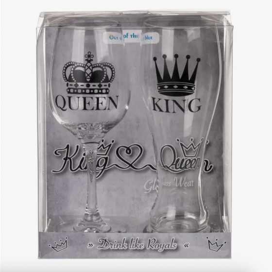 Ensemble de verres, King & Queen