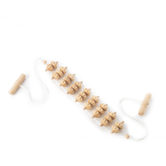 Holzrollenseil für Rückenmassage 120 cm - Tuuli