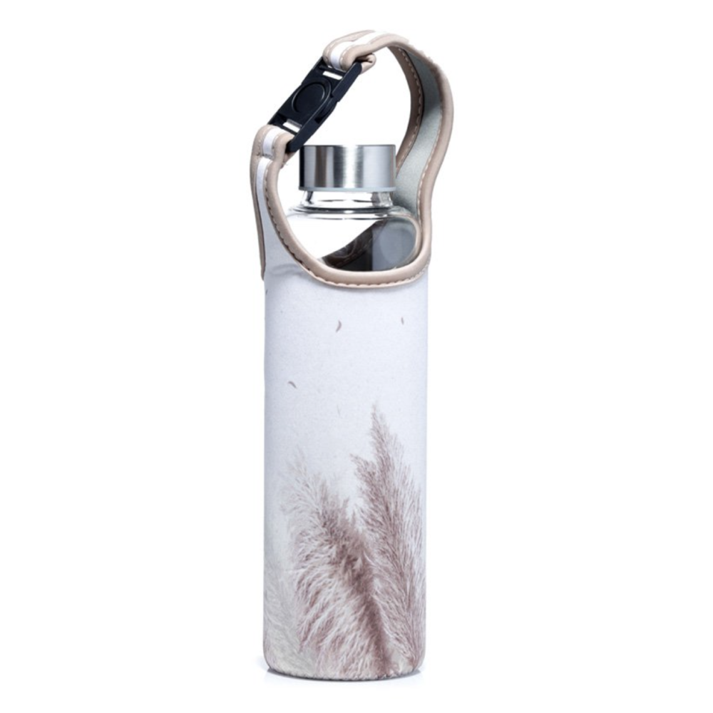 Bouteille BKR Verre Et Silicone – 16 Oz, Manchon Marron, Occasion, Protection De L'innocent