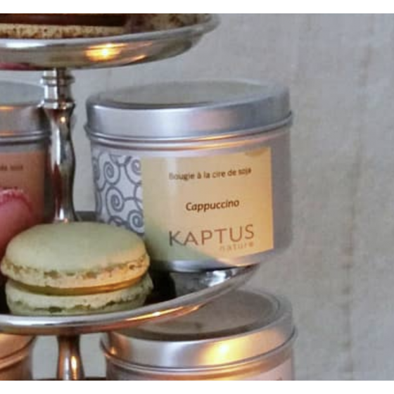 Cappuccino - Bougie à la cire de soja - Collection Voyage - Kaptus Nature