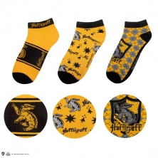 Set de 3 paires de Socquettes Poufsouffle - Harry Potter - chaussettes