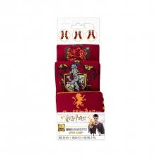 Set de 3 paires de Chaussettes Gryffondor - Harry Potter