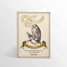 Eulenkarte - Minalima - Eeylops Owl Emporium - Harry Potter