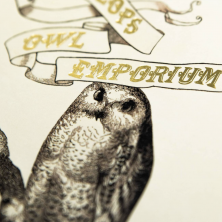 Carte chouette - Minalima - Eeylops Owl Emporium - Harry Potter