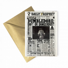 Carte Dumbledore lenticulaire - Minalima - Harry Potter