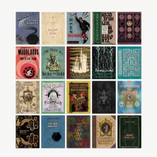 Set de 20 cartes postales Minalima - Harry Potter - Wizarding books