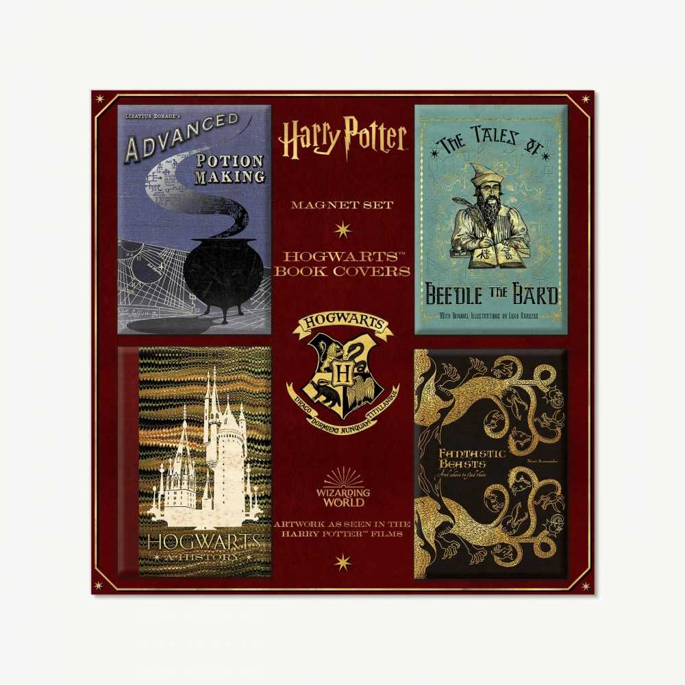 Set aus 4 Magneten - Buchumschläge - Harry Potter - Wizarding Books